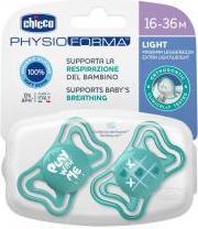 Produktbild Chicco Physiologischer Beruhigungssauger PHYSIO FORMA LIGHT Silikon BLUE 16-36m 2 Stk (2 x, 16 - 36 Monate)
