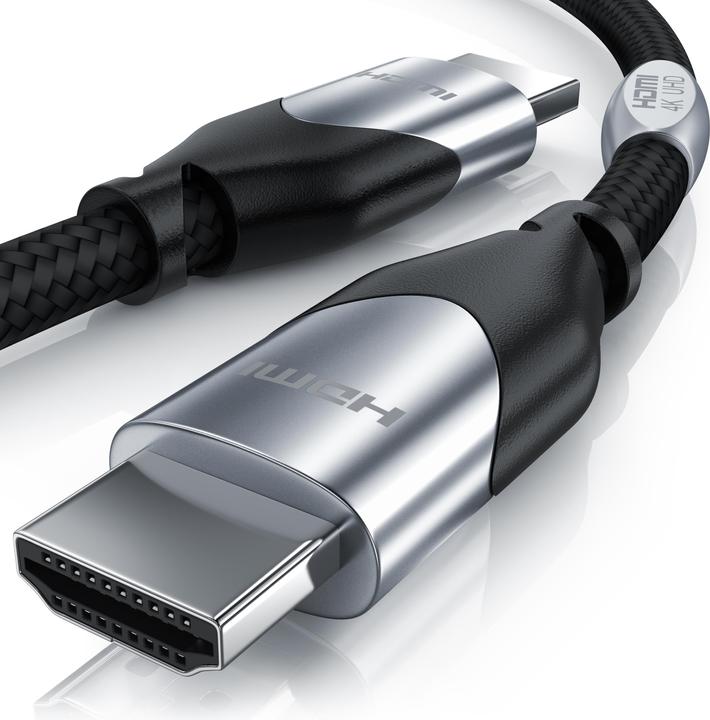 Actual product image Primewire HDMI cable 2.0b - 4k 60Hz Ultra HD - Ethernet Highspeed - 3 x shielded - Full HD - 3D - ARC (7.50 m, HDMI)