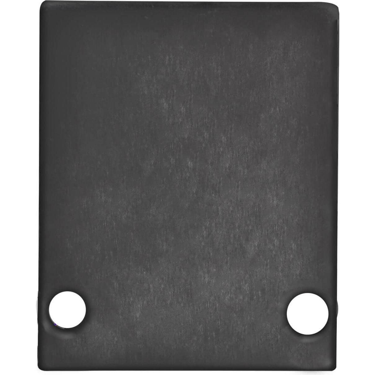 Isoled, Zubehör Beleuchtung, Endkappe EC89B Aluminium schwarz RAL 9005 für Profil HIDE SINGLE inkl. Schrauben