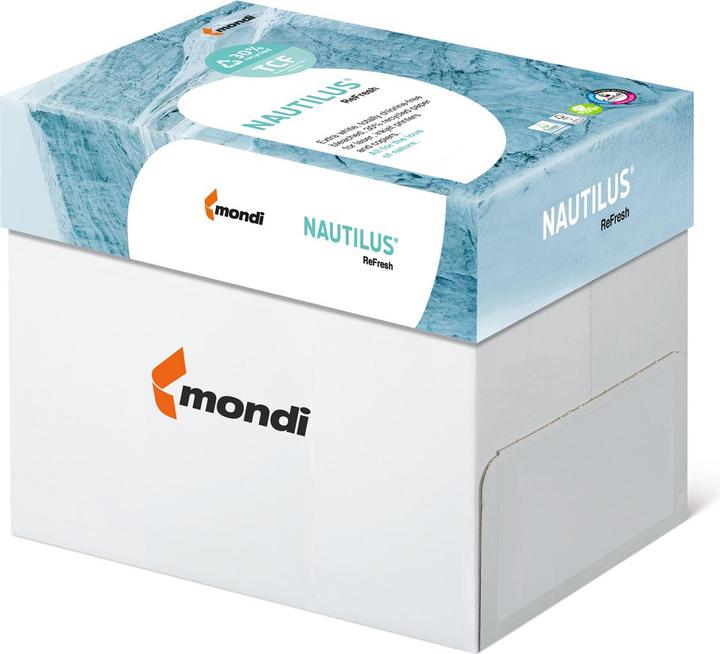 Produktbild Mondi Kopierpapier Nautilus Triotec ReFresh A3, 80 g/m2, weiss, Pack 500 Blatt (80 g/m², A3)