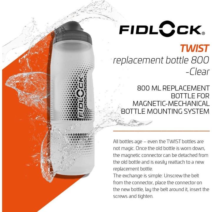 Immagine prodotto Fidlock Bidone di ricambio Twist 0,8 l, trasparente senza adattatore (0.80 l)