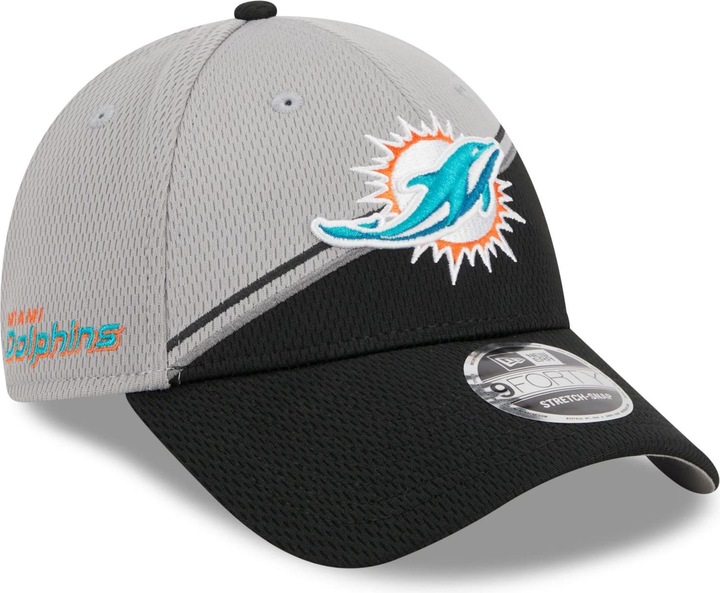 Image du produit New Era 9Forty Stretch Cap Sideline 2023 Miami Dolphins (Taille unique)