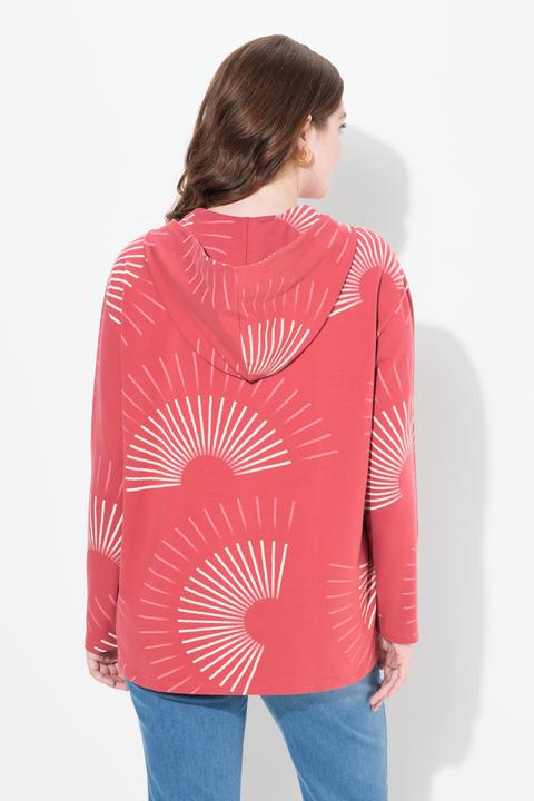 Produktbild Ulla Popken Hoodie, grafischer Druck, Kapuze, Langarm (42, 44)
