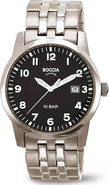 Produktbild Boccia 3631-02 Herrenuhr Titanium 38mm 10ATM (Analoguhr, 38 mm)
