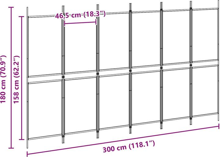 Produktbild vidaXL Raumteiler