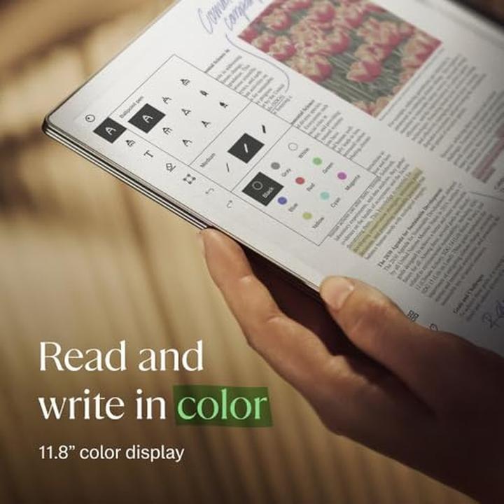 Image du produit reMarkable Paper Pro met Book Case Leer Zwart (RM83C-1005NW) (11.80", 64 Go, Noir)