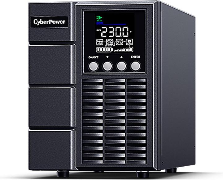 Actual product image Cyberpower OLS1000EA-DE Double conversion UPS 1000VA/900W LCD SNMP Slot german software VMWARE ready (1000 VA, 900 W)