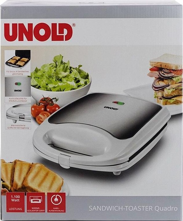 Actual product image Unold Quadro sandwich toaster (EU plug)