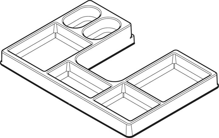 Actual product image Hettich Internal organisation OrgaTray 510 with bottom cut-out