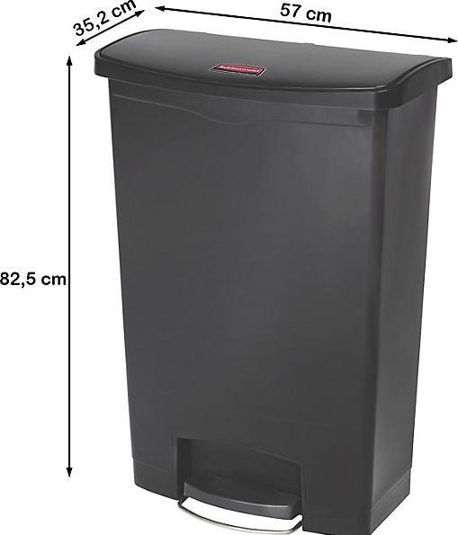Produktbild Rubbermaid Tretabfallsammler fahrbar (90 l)