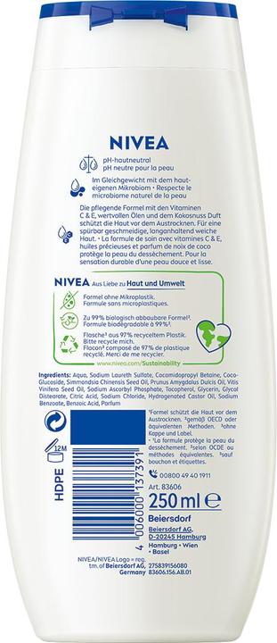Actual product image NIVEA Pflegedusche Cocnut & Jojoba Oil Trio (750 ml)