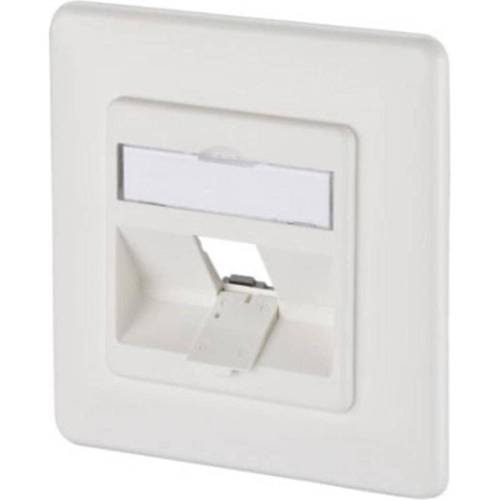 Metz Connect, Zubehör Schalterprogramm, 130B20D11002KE Keystone 1Port DE UP leer reinweiss Anschlussdose