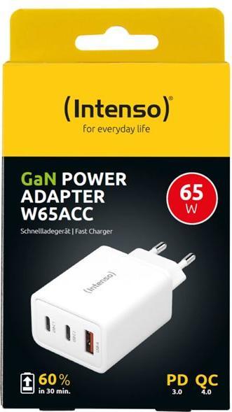 Produktbild Intenso Power Adapter W65ACC GaN (65 W, 3 Ports)