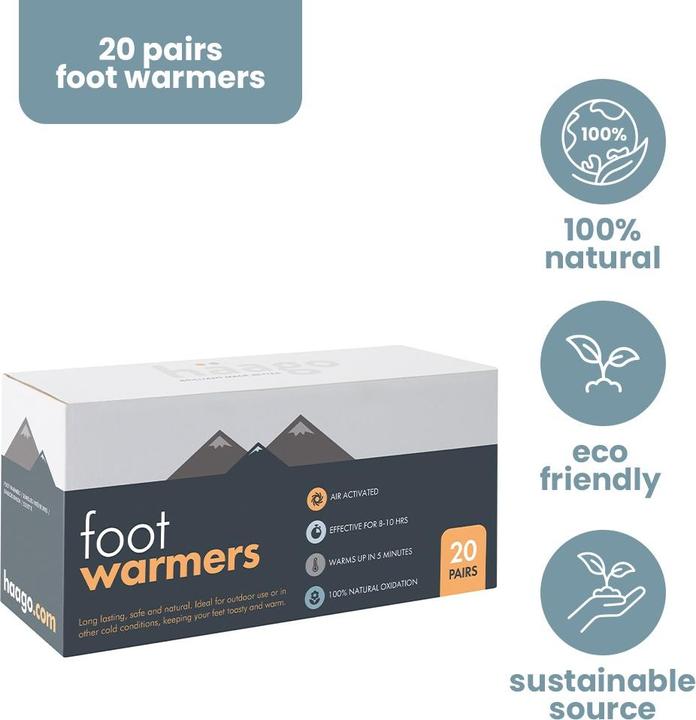 Häago Chauffe-pieds 20 paires pour pointures 35-38