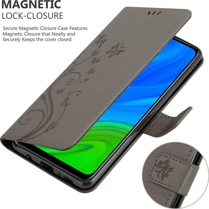 Actual product image Cadorabo Flower Book Cover (Huawei P Smart (2020))
