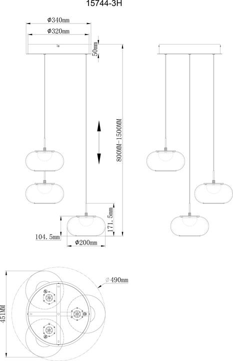 Produktbild Globo Quintara (1890 lm)