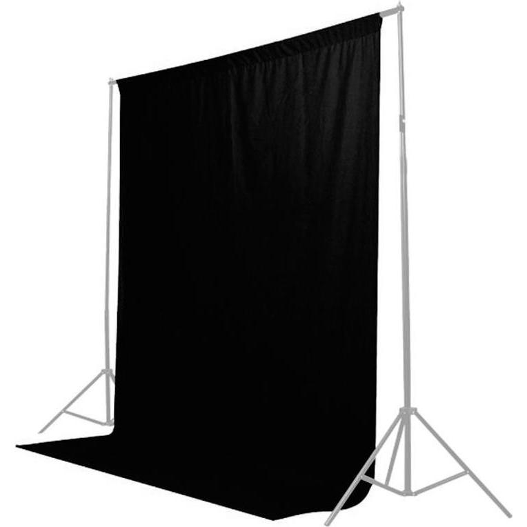 Caruba Hintergrundfolie 3x6m Schwarz (300 cm, 600 cm), Hintergrundsystem, Schwarz
