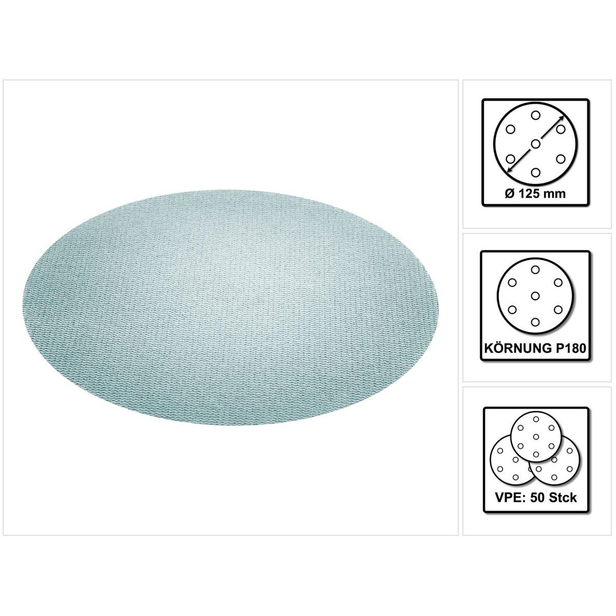 Thumbnail - Festool, Schleifmittel, Netzschleifmittel STF D125 P180 GR NET/50 (P180)