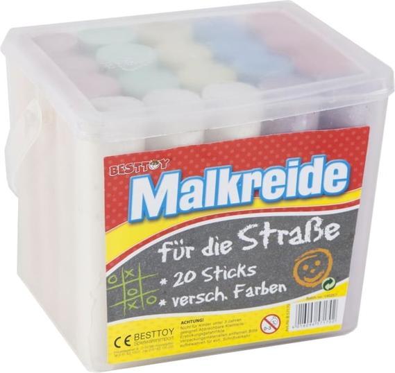 Besttoy Strassenmalkreide - 20 Sticks - bunt (20x)