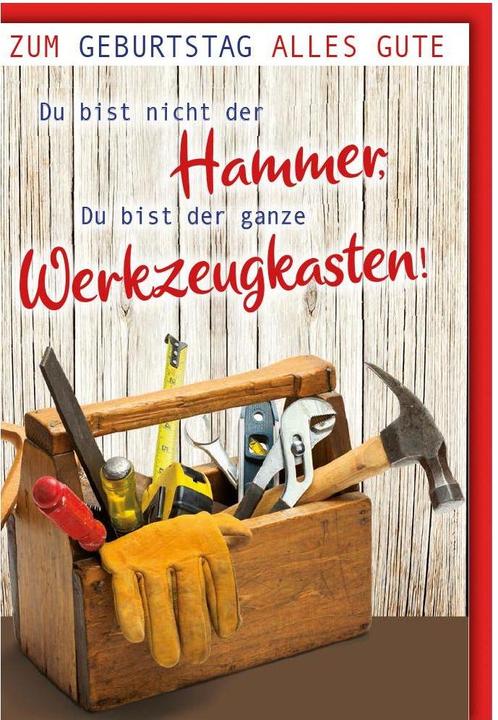 Braun + Company Geburtstagskarte Handwerker 11.5 x 17 cm (1 Stk.)