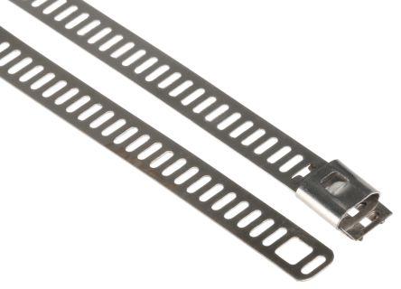 Actual product image RS PRO Cable tie stainless steel 225x7mm (Metal cable ties, 225 mm, 100 pcs.)