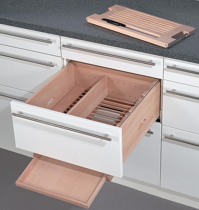 Produktbild Meyer Brotschublade einbaufertiges Komplettset mit Vollauszug BLUM