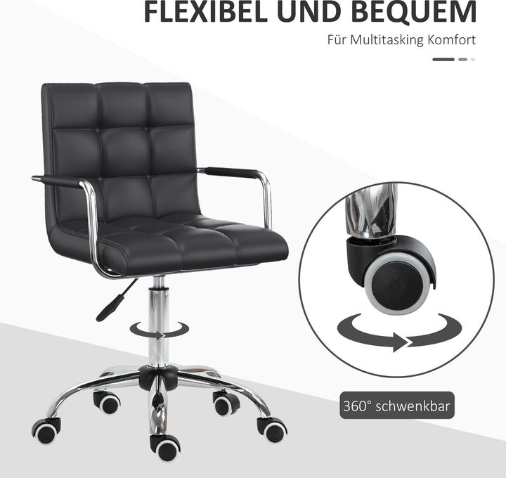 Image du produit Homcom Chaise de bureau avec roulettes (46 - 61 cm)