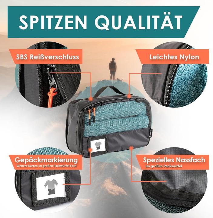 Produktbild Seeschwalbe 6-teiliges Packwürfel-Set mit Kompression