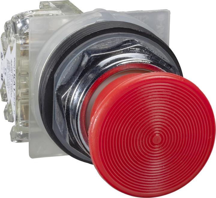 Actual product image Schneider Electric Pushbutton 600Vac 10Amp 30Mm 9001KR24RH13