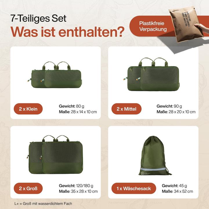 Produktbild Travel Dude 7-teiliges Packwürfel-Set