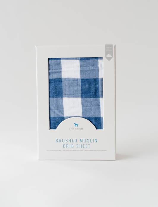 Produktbild little unicorn Brushed Crib Sheets Jack Plaid (70 x 140 cm)