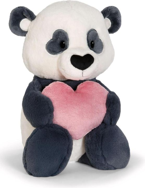 Actual product image NICI 62609 Kuscheltier Love Panda mit Herz 25cm schlenkernd (25 cm)