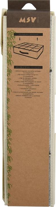 Actual product image MSV Boîte De Rangement Microaérée Non-Tissée 12 Compar