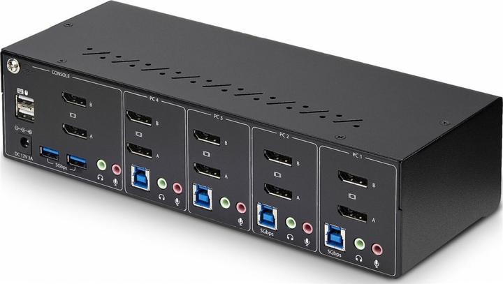 Immagine prodotto StarTech com P4DD46A2-KVM-SWITCH, 3840 x 2160 Pixel, 4K Ultra HD, Nero
