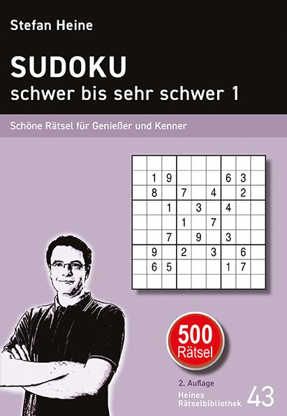 Produktbild SUDOKU - schwer bis sehr schwer 1 (Deutsch, Stefan Heine, 2016)