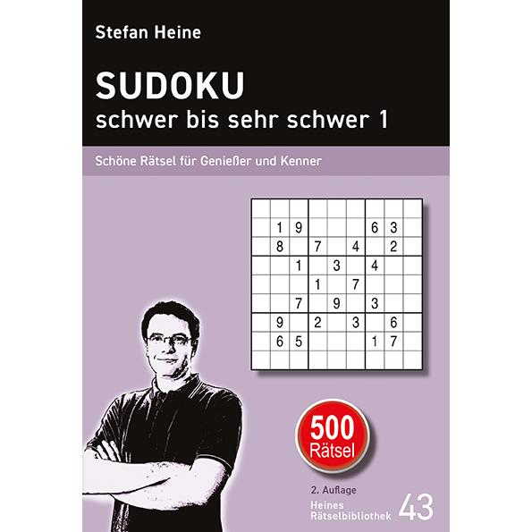 SUDOKU - schwer bis sehr schwer 1, Sachbücher von Stefan Heine