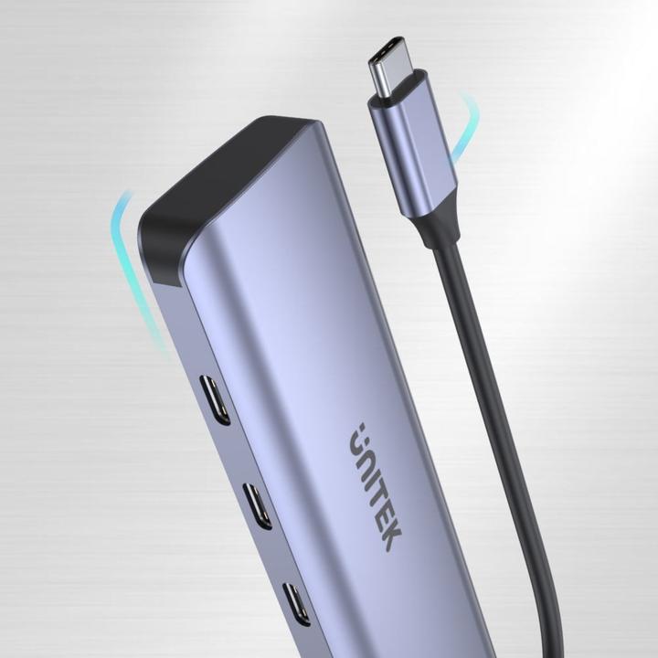 Actual product image Unitek H1107K Hub USB-C 4xUSB 3.1 Gen1 (USB-C, 4 ports)