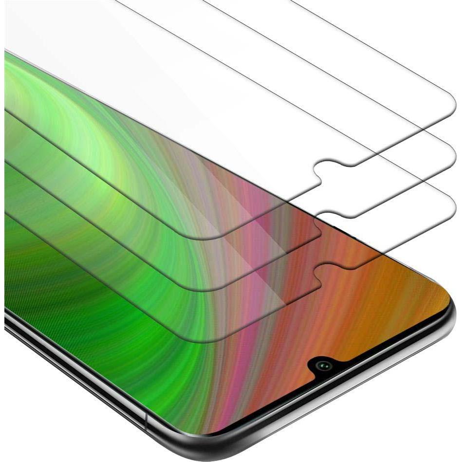Cadorabo Displayschutzglas (3 Stück, Xiaomi Mi Note 10, Xiaomi Redmi Note 10S), Smartphone Schutzfolie, Transparent