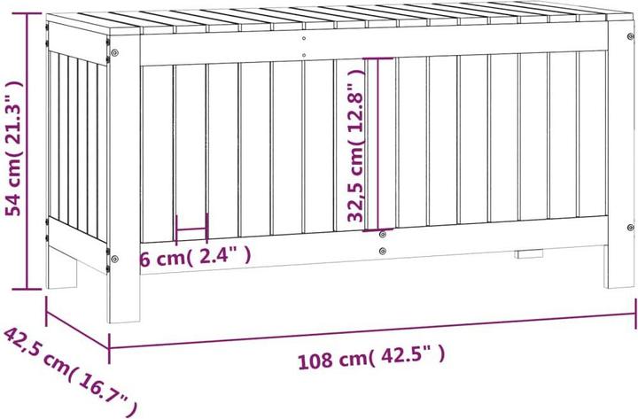 Produktbild vidaXL Gartentruhe