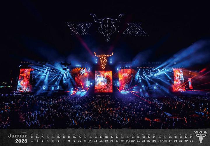 Actual product image Wacken Calendar 2025 (Hardcover, German)