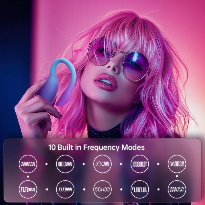 Actual product image Magic Motion - Magic Flamingo Max Vibrating Egg - Blue