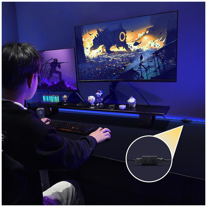 Actual product image Baseus AirJoy Series Ethernet cable connector RJ-45 2 pcs - black (RJ45)