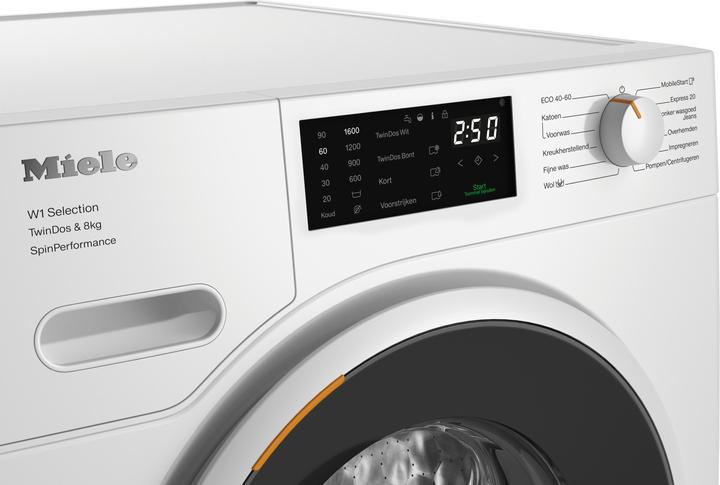 Actual product image Miele WSF664 WCS wasmachine Voorbelading 8 kg 1600 RPM A Wit (8 kg, Right)