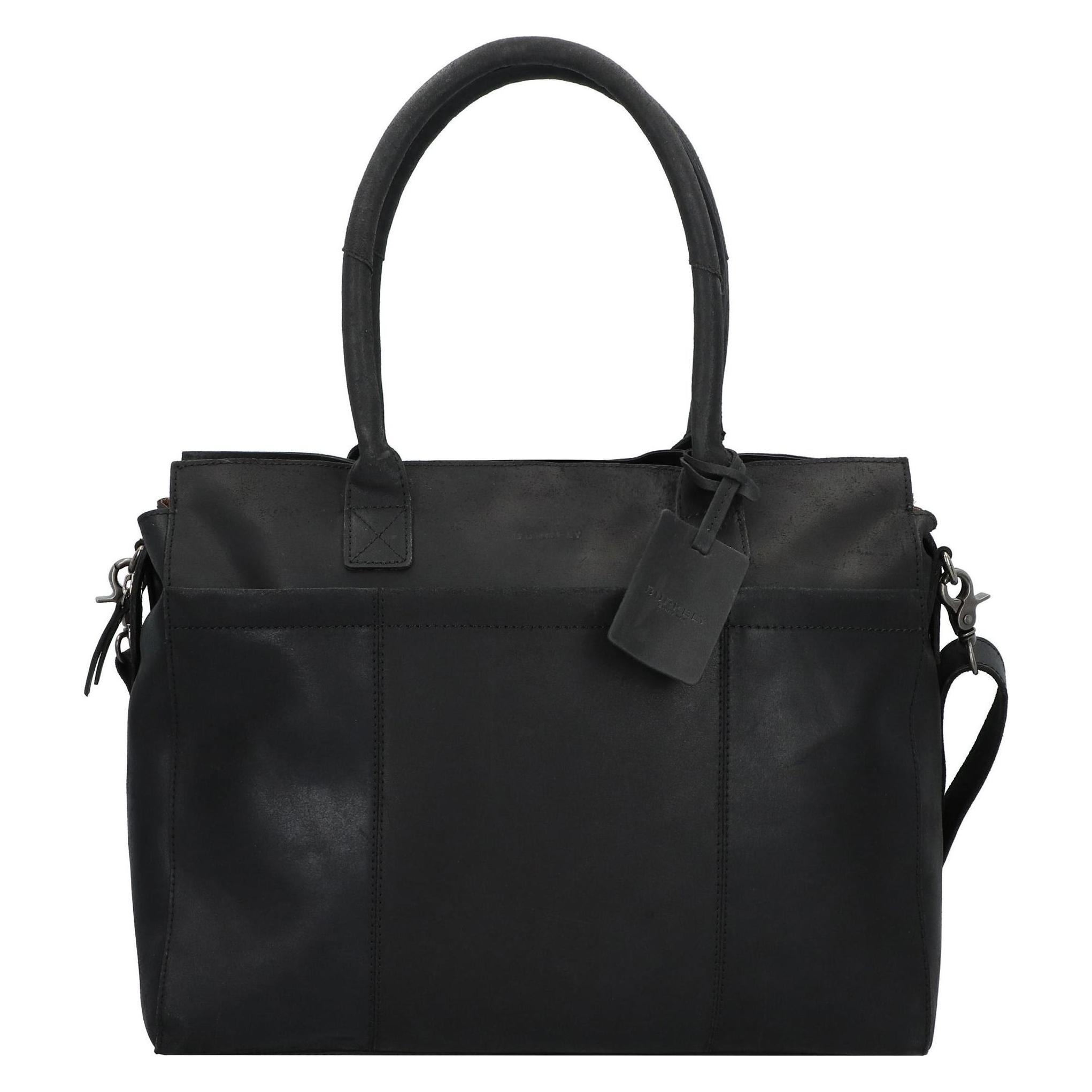 Burkely Fundamentals Vintage (17"), Notebooktasche, Schwarz