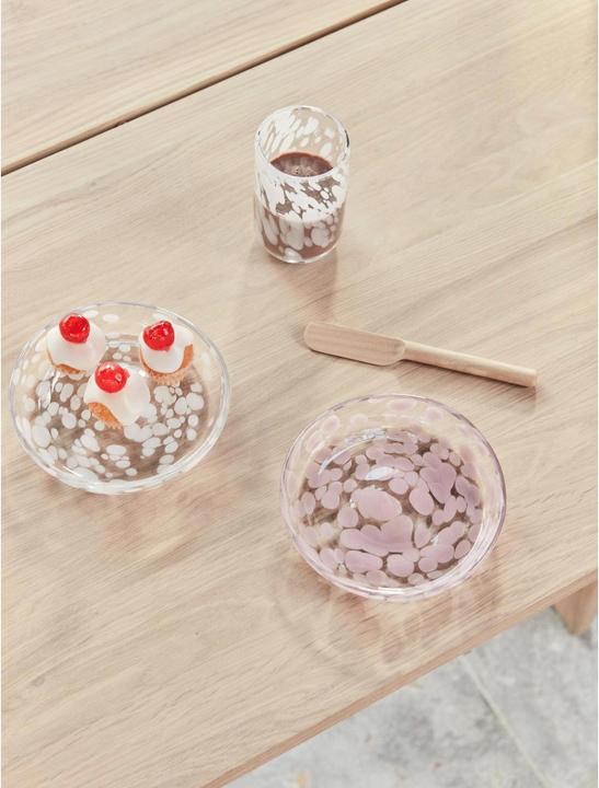 Produktbild OYOY Living Frühstücks- & Dessertteller Jali 1 Stück,Rosa/Transparent (1 x, 15.60 cm)