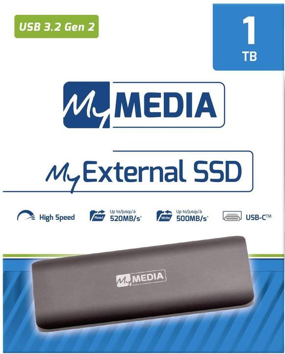 Image du produit MyMedia SSD 1TB, USB 3.1, type A-C, 4.57cm (1.8") (1 To)