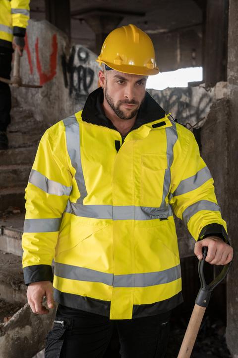 Actual product image Korntex Hi-Vis Premium Rain Jacket (M)