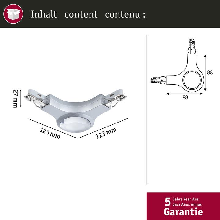 Actual product image Paulmann URail LED L-connector