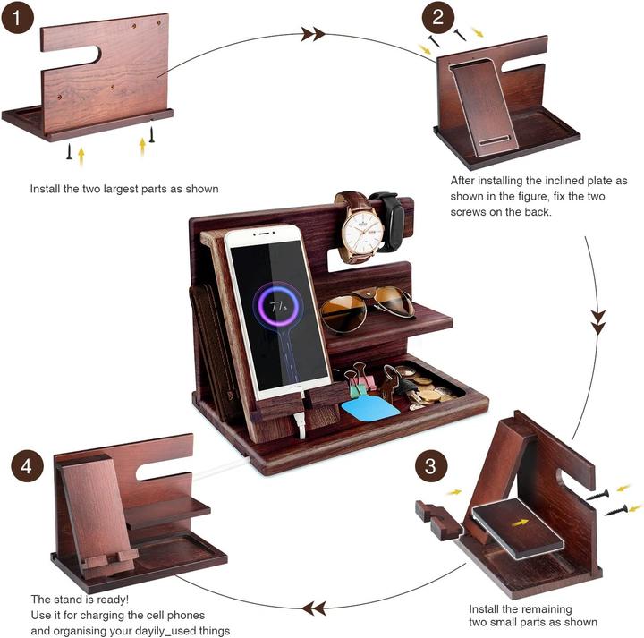 Image du produit Robomanor Station d'accueil téléphonique & organisateur de chevet