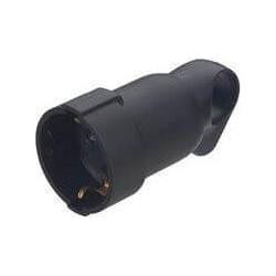 Thumbnail - Legrand, Netzstecker + Netzkupplung, Kupplungen mit Abzugsgriff, erhöhter Berührungsschutz, schwarz, 050195
